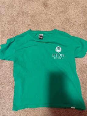 Eton School Kids' Green Logo Tee -XS